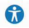 Screenshot of the AudioEye Accessibility Help Desk button