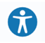 Screenshot of the AudioEye Accessibility Help Desk button