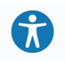 Screenshot of the AudioEye Accessibility Help Desk button