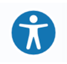 Screenshot of the AudioEye Accessibility Help Desk button