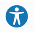 Screenshot of the AudioEye Accessibility Help Desk button