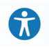 Screenshot of the AudioEye Accessibility Help Desk button