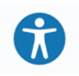 Screenshot of the AudioEye Accessibility Help Desk button