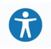 Screenshot of the AudioEye Accessibility Help Desk icon