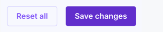 Screenshot of the Save changes button